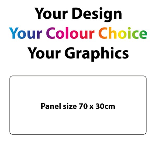 Custom Design Adhesive Panels 70 x 30cm (28" x 12")
